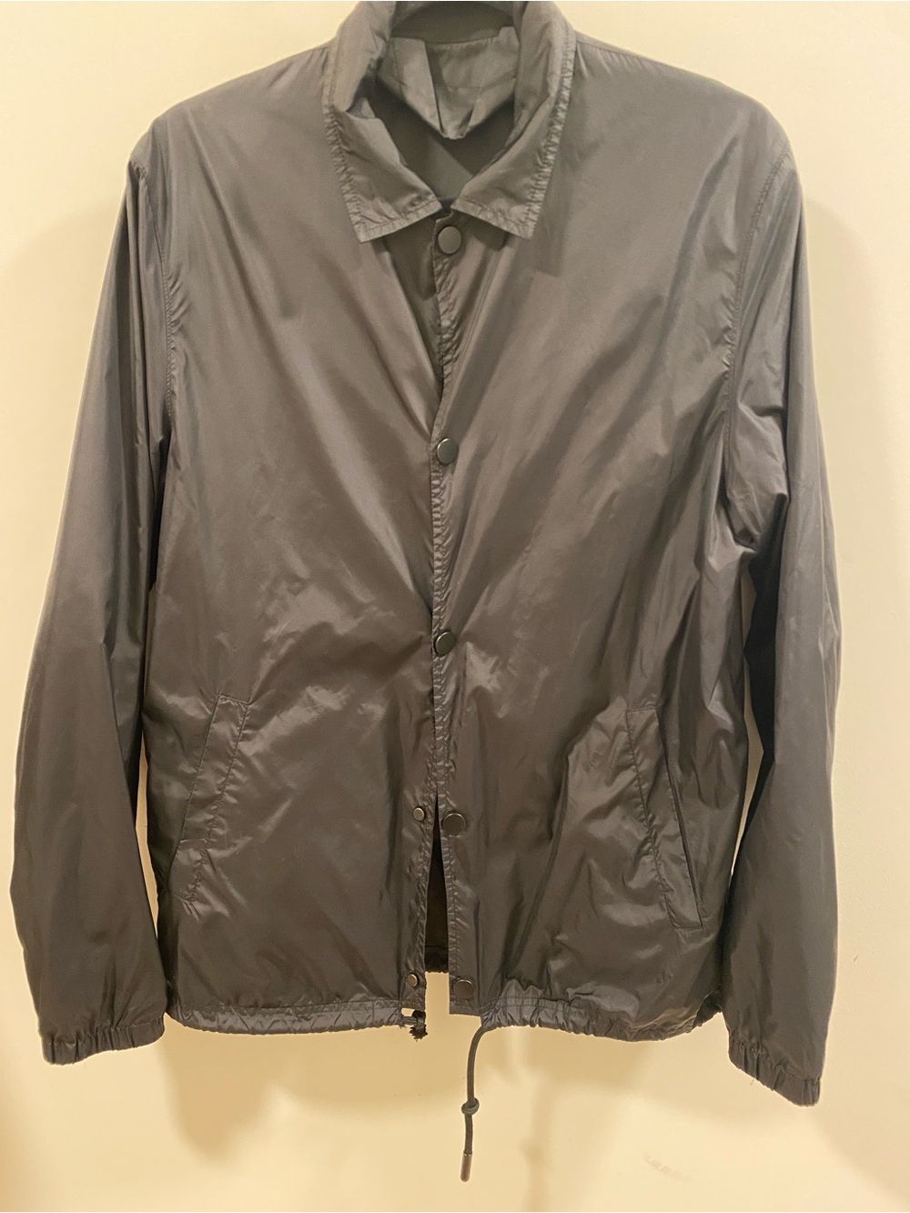 Acne Studios Tony Face Black Nylon Jacket Size M
